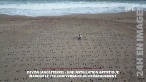 À Devon en Angleterre, une installation artistique marque le 75ème anniversaire du débarquement
