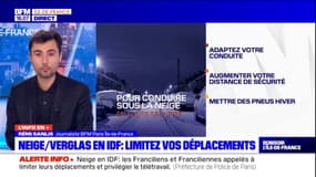 Risque de neige et verglas: la préfecture de police demande aux Franciliens de limiter leurs déplacements mercredi
