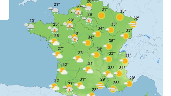 La météo vendredi 13 juin 2025.