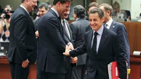 Nicolas Sarkozy à Bruxelles. La France n'a pas renoncé à convaincre l'Allemagne de transformer le FESF, fonds de soutien à l'euro, en banque pour lui permettre d'accéder aux liquidités de la BCE et s'appuie pour cela sur des soutiens qui vont au-delà des