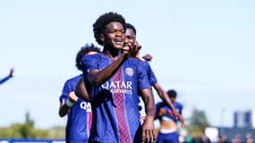 Quentin Ndjantou lors de PSG-Atalanta en Youth League