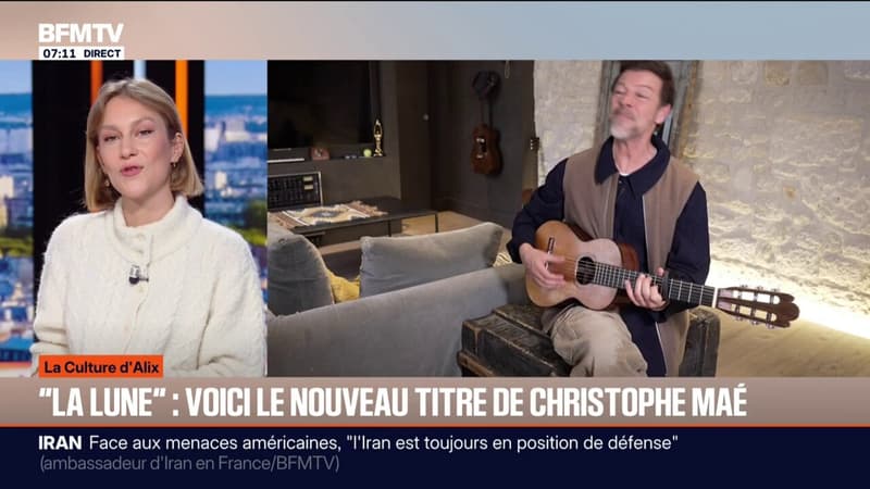 Christophe Maé interprète son nouveau titre "La lune" dédié à sa maman