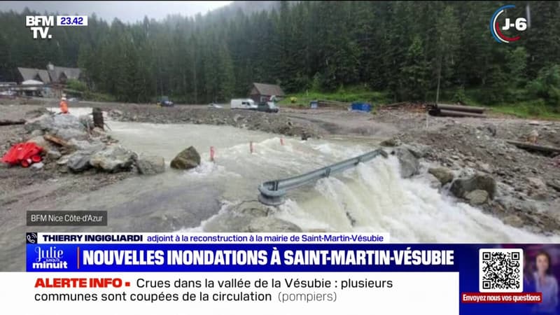 Inondations à Saint-Martin-Vésubie: 