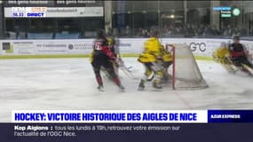 Hockey: les Aigles de Nice s'offrent leur première victoire en playoffs face à Rouen