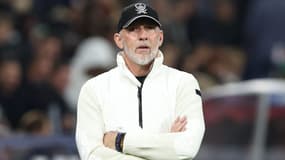 L'entraîneur de Brest, Eric Roy, lors du match de Ligue des champions contre Salzbourg, le 1er octobre 2024