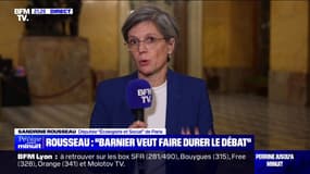 Budget: Sandrine Rousseau votera "une motion de censure" en cas de recours du gouvernement au 49.3, mais "pas celle du RN"