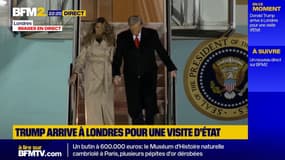 Donald Trump arrive à Londres pour une visite d'Etat