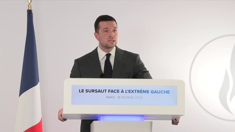 "La Jeune Garde est le bras armé de LFI", estime Jordan Bardella