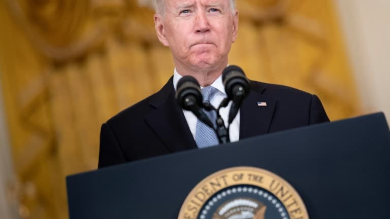 Le président américain Joe Biden s'exprime sur la situation en Afghanistan le 16 août 2021 à la Maison Blanche, à Washington