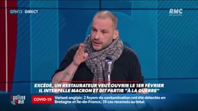 Excédé, ce restaurateur veut ouvrir le 1er février: il témoigne sur RMC: "J'ai reçu plus de 5 000 réservations"