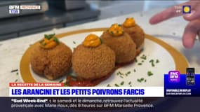 Dans votre assiette du jeudi 29 juin - Les arancini et les petits poivrons farcis 