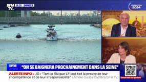 Baignade dans la Seine: "On a besoin de plus de chaleur, de moins de pluie pour aller au bout du bout de cette réussite", assure Amélie Oudéa-Castera, ministre des Sports et des Jeux Olympiques et Paralympiques
