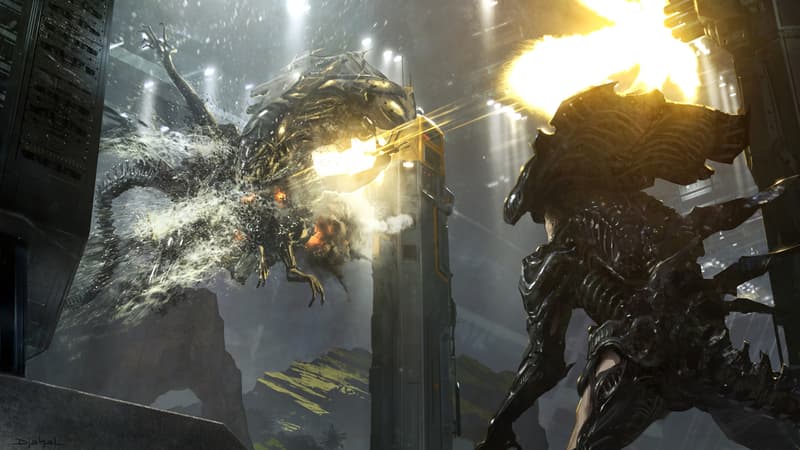 Un concept art inédit d'Alien 5