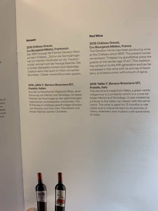 Les vins français bien présents sur les cartes de Lufthansa Les vins français bien présents sur les cartes de Lufthansa