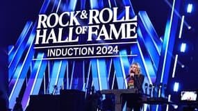 Julia Roberts lors de la cérémonie d'intronisation de le promotion 2024 du Rock & Roll Hall Of Fame, le 19 octobre 2024 à Cleveland.