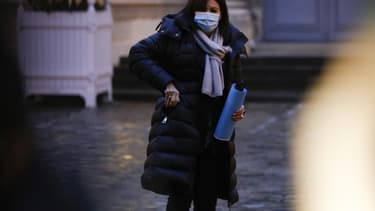 Anne Hidalgo, au ministère de la Fonction publique, le 27 janvier 2021