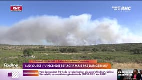 Pyrénées-Orientales : "l'incendie est actif mais pas dangereux", selon le préfet Étienne Stoskopf