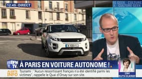 Dans les rues de Paris, en voiture autonome