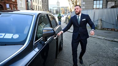 Conor McGregor lors de son audience à Dublin, le 22 novembre 2022