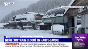 Haute-Savoie: un train bloqué par la neige ce vendredi matin