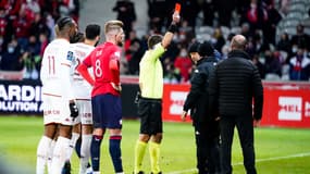 L'entraîneur de Metz, Frédéric Antonetti, exclu contre Lille, le 18 février 2022.