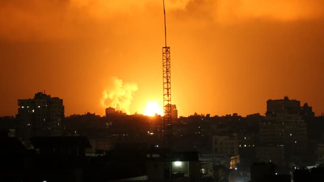Des frappes israéliennes sur Gaza, le 5 août 2022.