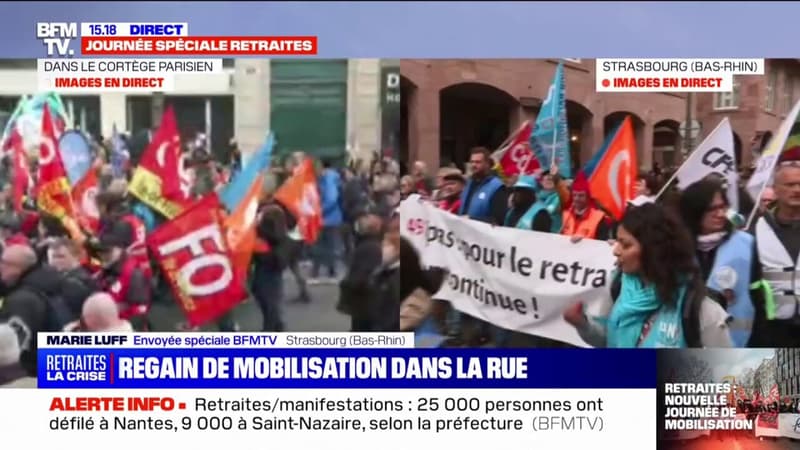 Retraites: beaucoup de jeunes mobilisés à Strasbourg 