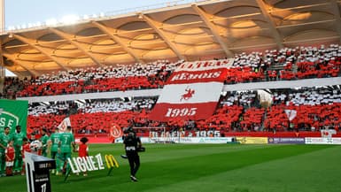 Les supporters de Reims en mai 2025.