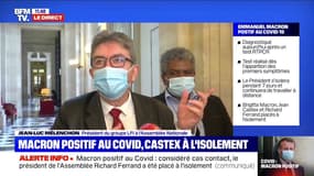 Jean-Luc Mélenchon: "Le Président me fait savoir que je ne suis pas cas contact"