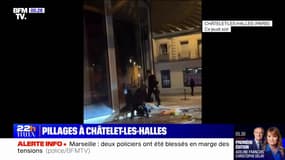 Violences urbaines: des pillages dans une boutique de Châtelet-Les Halles à Paris