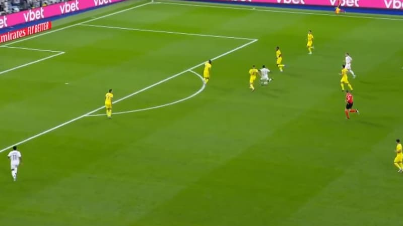 Real Madrid-Villarreal: le super but de Vinicius juste après la sortie de Mbappé