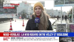 Neige-verglas: réouverture partielle de la N118 entre Vélizy et Boulogne