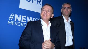 Alain Weill, fondateur de NextRadioTV et Michel Combes, président de SFR.