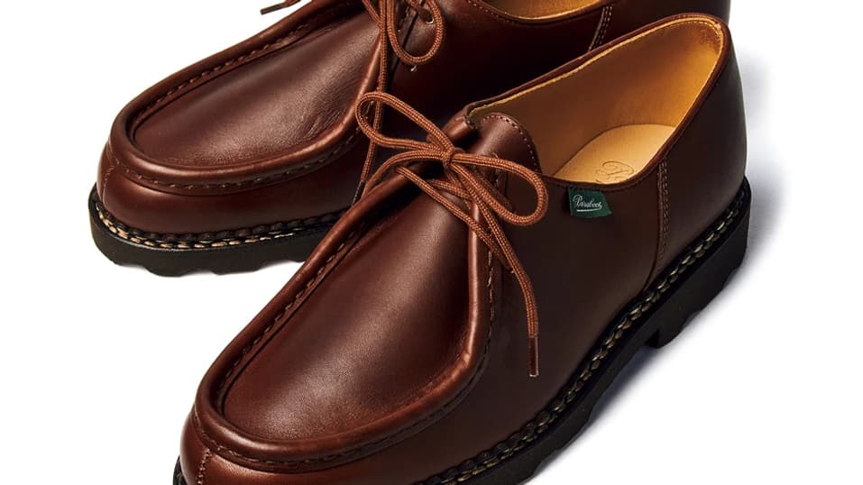 La Michael, modèle iconique de Paraboot, représente à elle seule un tiers des ventes de la marque. La Michael, modèle iconique de Paraboot, représente à elle seule un tiers des ventes de la marque.