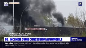 Val d'Oise: incendie d'une concession automobile