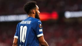 Pierre-Emerick Aubameyang lors de Benfica-OM, le 11/04/2024