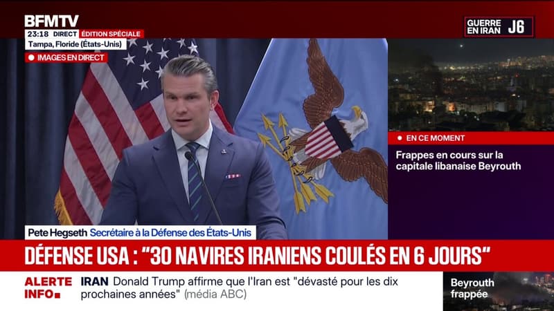Pour Pete Hegseth, secrétaire à la Défense américain, le président a son mot à dire "dans la succession du guide suprême" en Iran