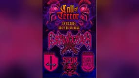 L'affiche du festival néonazi "Call of terror", prévu en février 2024.