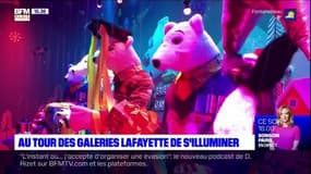 Vitrines de Noël: au tour des galeries Lafayette de s'illuminer