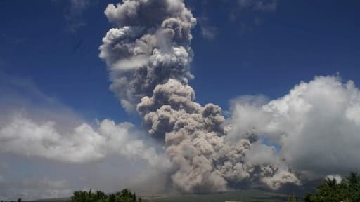 Le voclan Mayon situé sur l'île de Luçon, le 22 janvier 2018