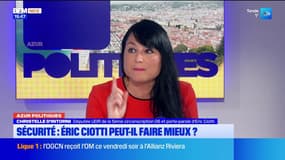 Christelle D'Intorni, porte-parole d'Eric Ciotti, présente le plan du candidat sur la sécurité