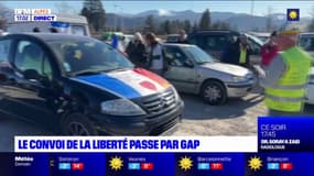 Entre 50 et 100 véhicules du "convoi de la liberté" sont partis des Hautes-Alpes et des Alpes-de-Haute-Provence