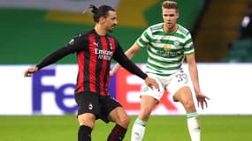 Zlatan Ibrahimovic et Kristoffer Ajer, le 22 octobre 2020
