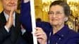 Simone Veil, aux côtés de Jacques Chirac, avec son épée d'académicienne. Femme politique populaire et humaniste, rescapée de la Shoah devenue ministre, présidente du Parlement européen et membre du Conseil constitutionnel, l'ancienne ministre de la Santé