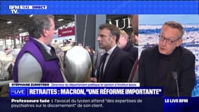 Retraites : Macron, "une réforme importante" - 25/02