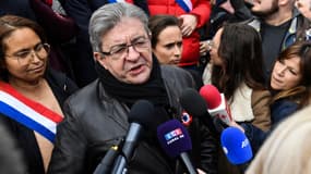 Jean-Luc Mélenchon, le 6 avril, à Paris.