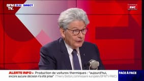 Fin des voitures thermiques: "Aujourd'hui encore aucune décision n'a été prise", assure Thierry Breton, commissaire européen à l'Industrie