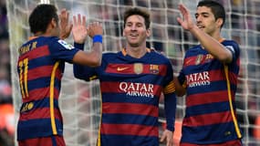 Neymar, Lionel Messi et Luis Suarez