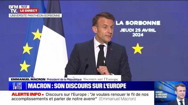 Emmanuel Macron sur l'Europe: 