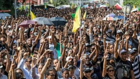 Manifestation en Guyane (photo d'illustration).